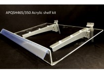 QUEUE Acrylic shelf Kit  - 465mm x 320mm with 50mm front  